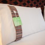 Holiday Inn Darlington North bedroom with pillow menu