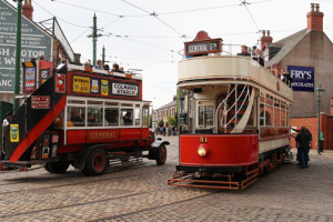 image of the Beamish Open Air Museum showcasing transport from the 1900s
